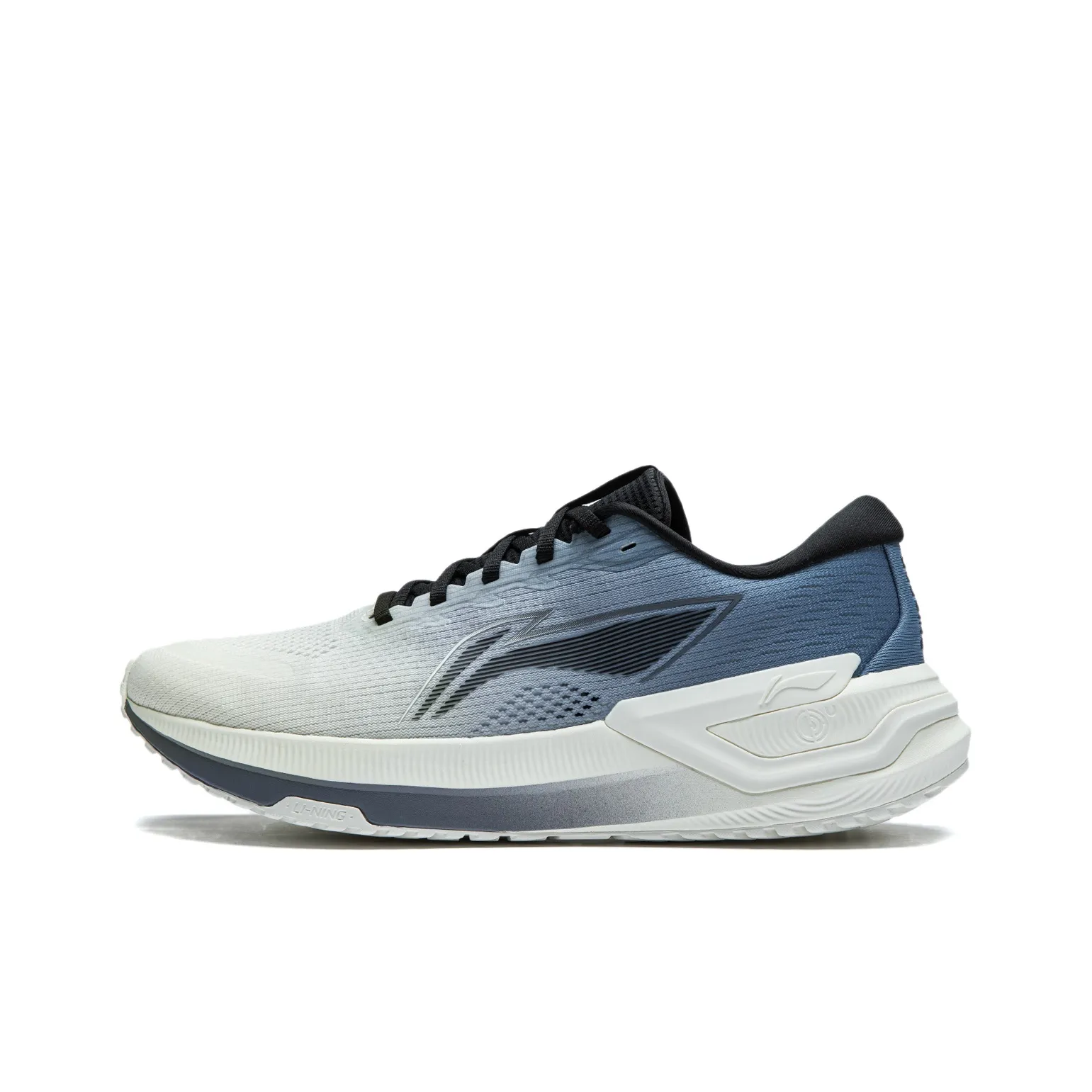 LiNing YueYing 3.0 Cushioned Slip Resistant Support Low Top HEEL LOC Sprint Running Shoes Men's Blue Beige White