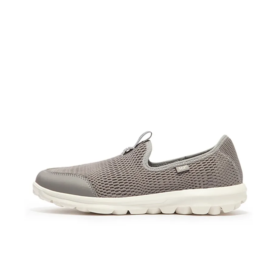 361° Slip on Cushioned Slip Resistant Low Top Running Shoes Women
s Gray White