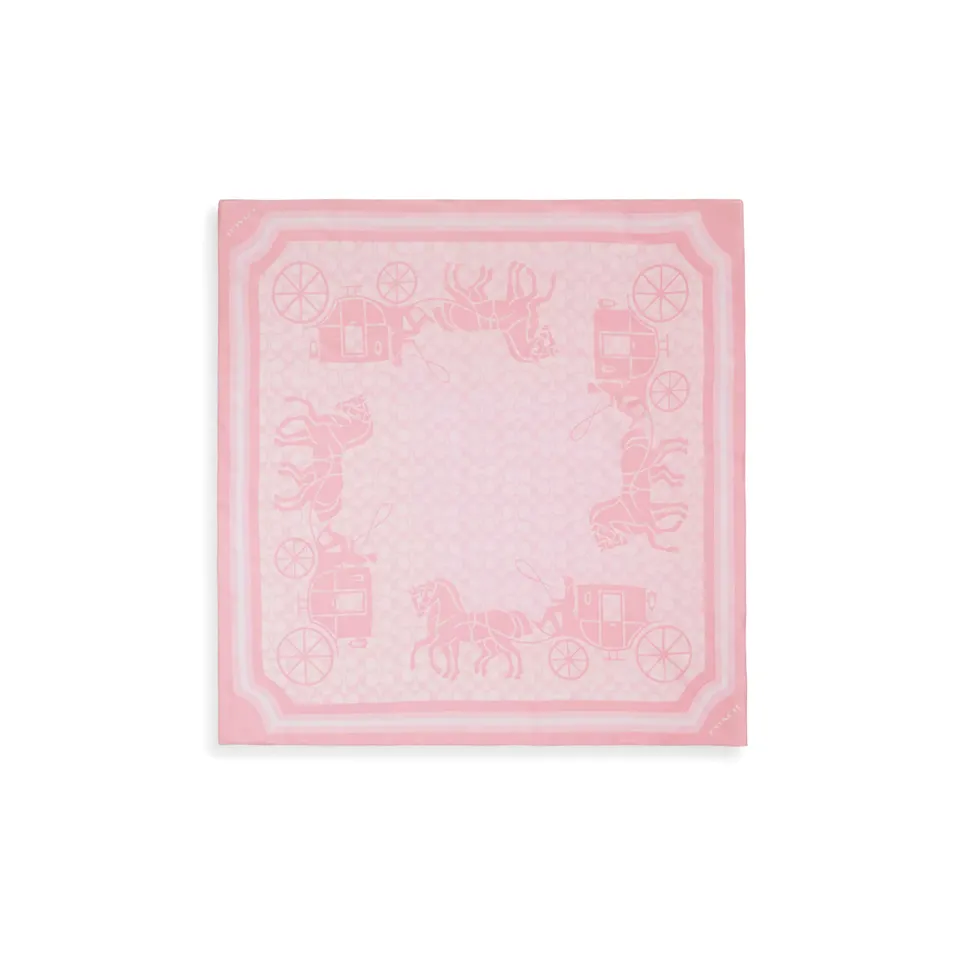 COACH Шелковые шарфы Женские Розовый