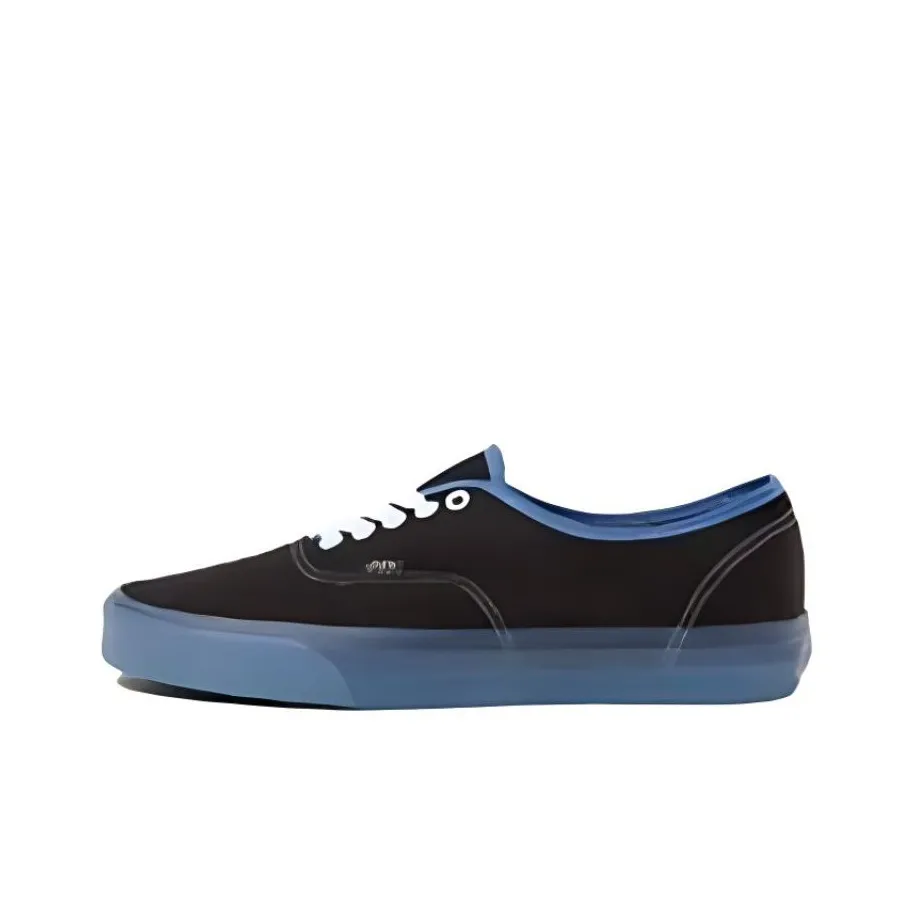 Vans Authentic Low Top Скейтборд Кроссовки Унисекс Черный Синий