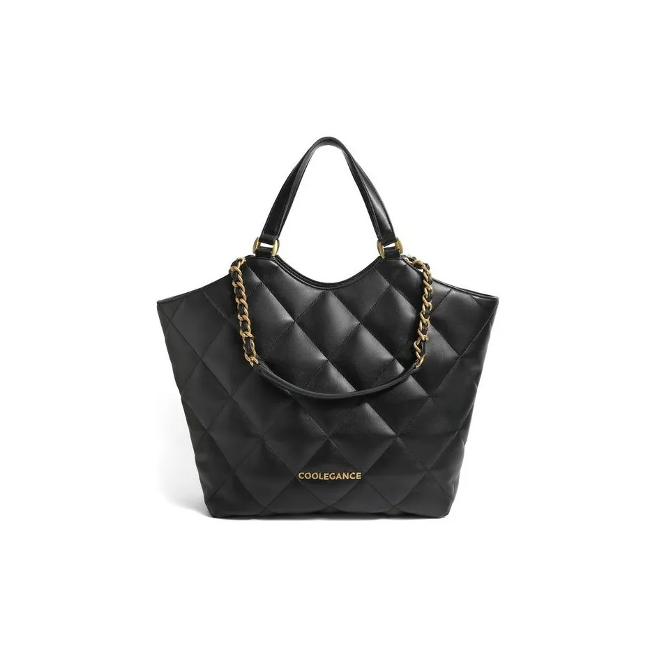 BELLE Искусственная кожа Тоут Сумка Сумка для покупок Сумка на плечо Сумка Большая Женская Черная