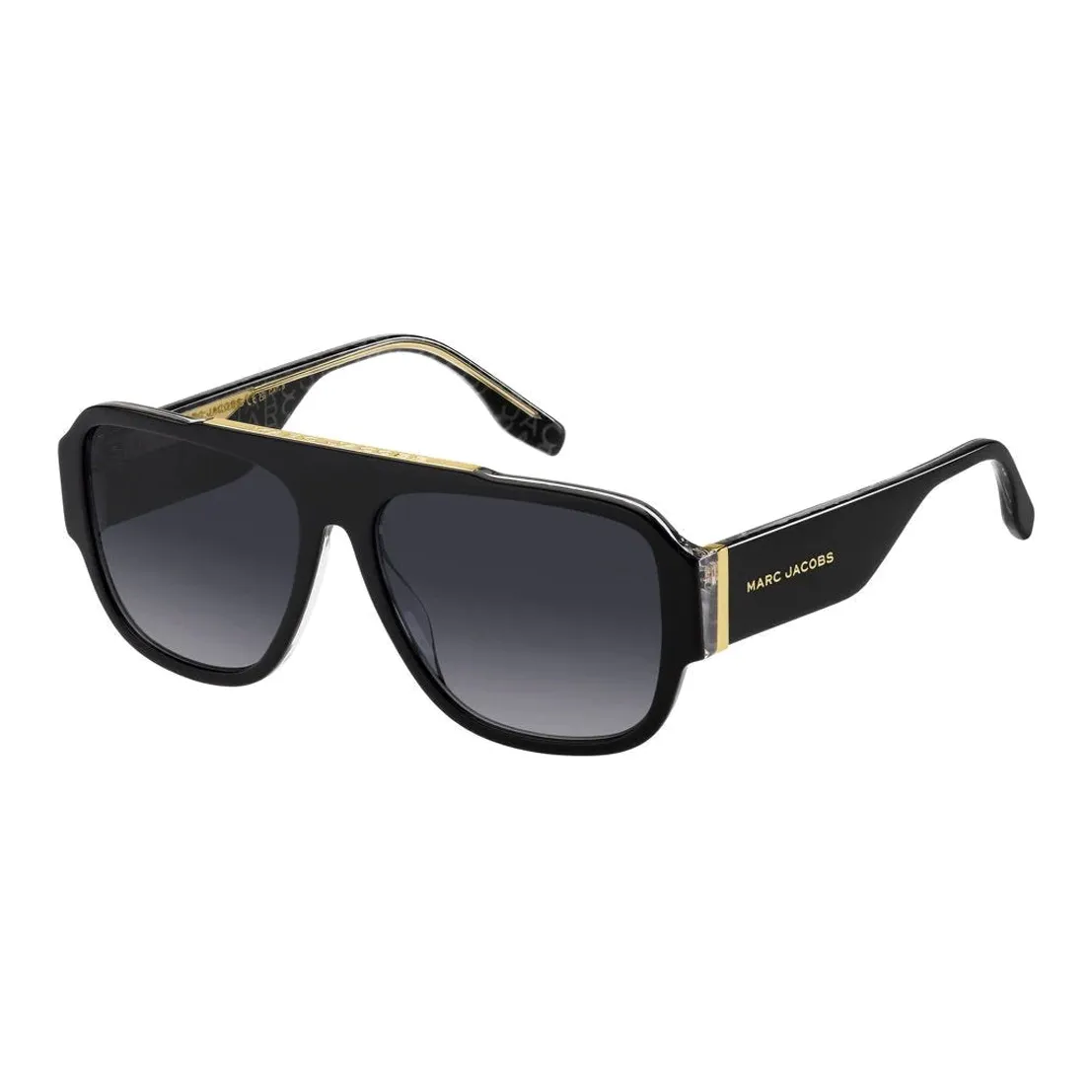 MARC JACOBS Rectangular Sunglasses Men's Black