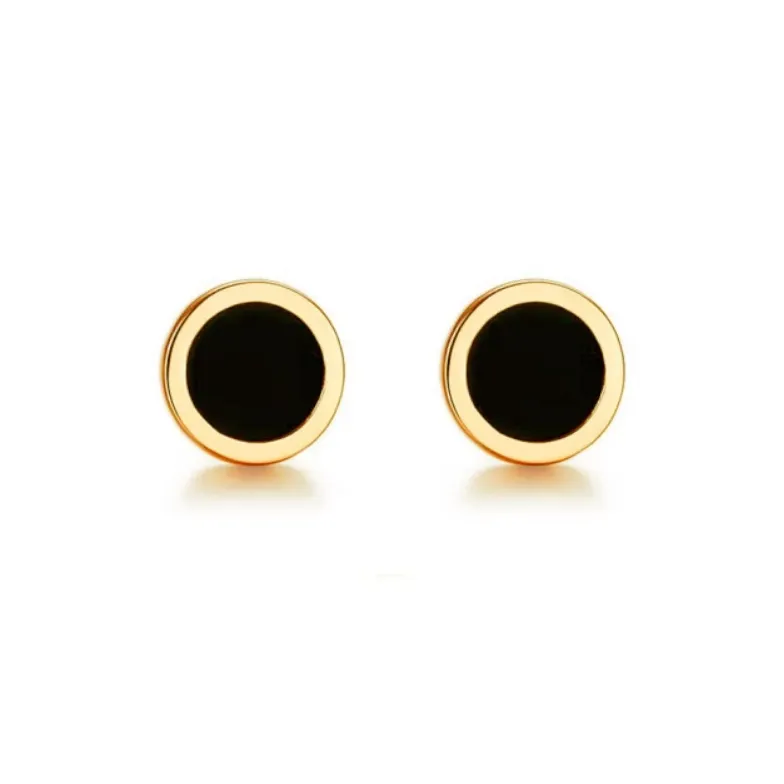 Avani Agate Cool Black Individual Earrings Unisex