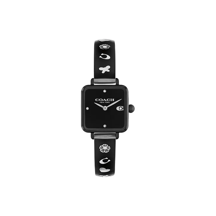 COACH CASS Collection Европейские US Часы Маленький кубик сахара Наручные часы Кварцевый механизм Ремешок из смолы 22 мм