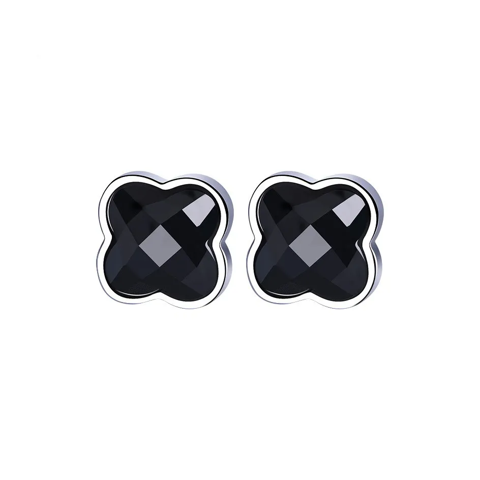 Stone Notes Agate Jade Stud Earrings Unisex