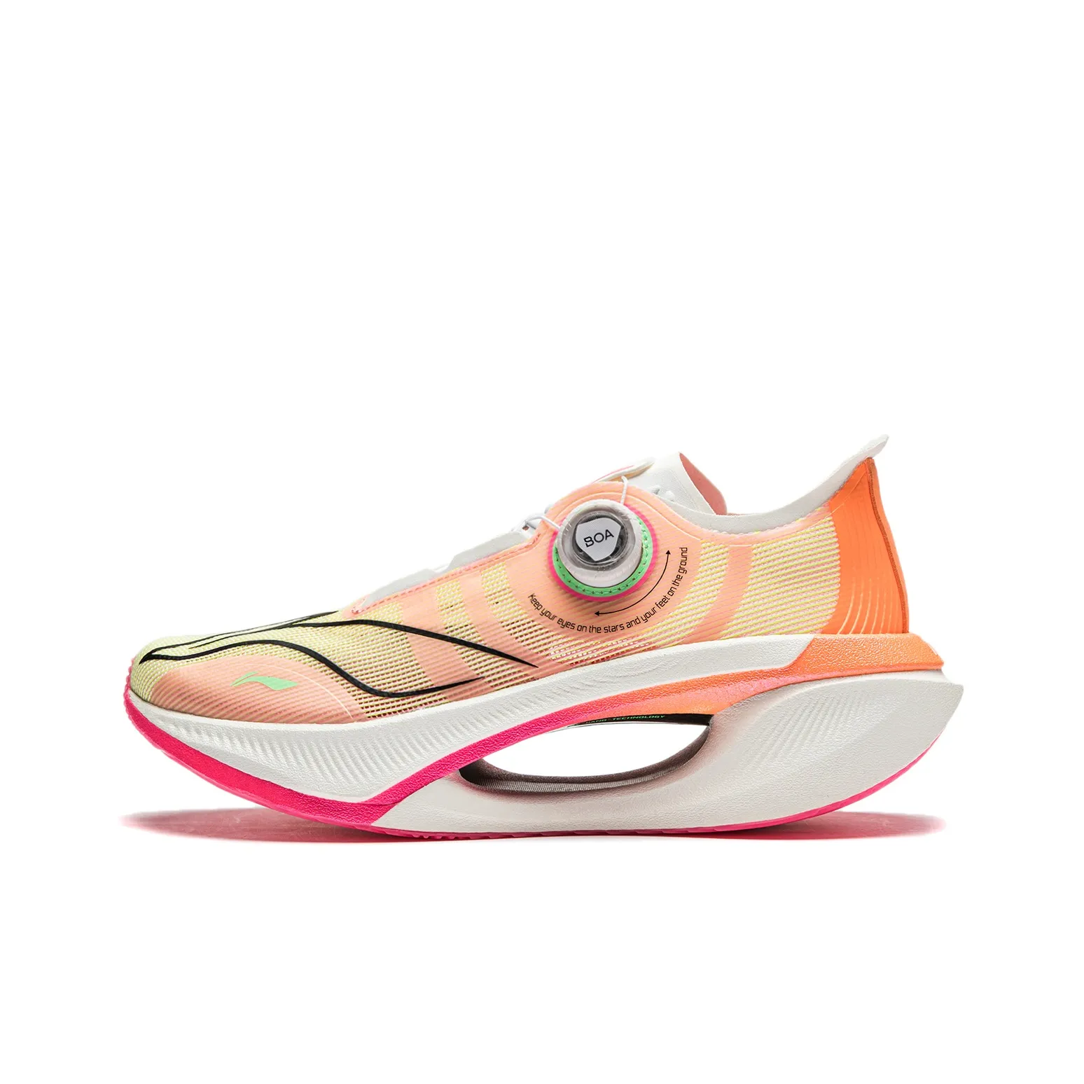 LINING Shadow 2.0 Running Shoes Unisex Low Top Fluorescent Lotus Pink