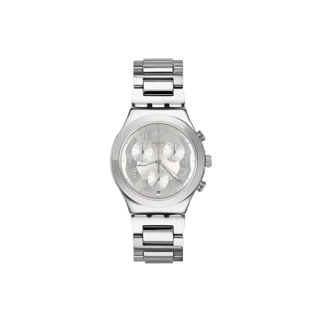 SWATCH Irony Collection Кварцевый механизм Унисекс Часы 40 мм 45,6*40 мм Серебристый циферблат