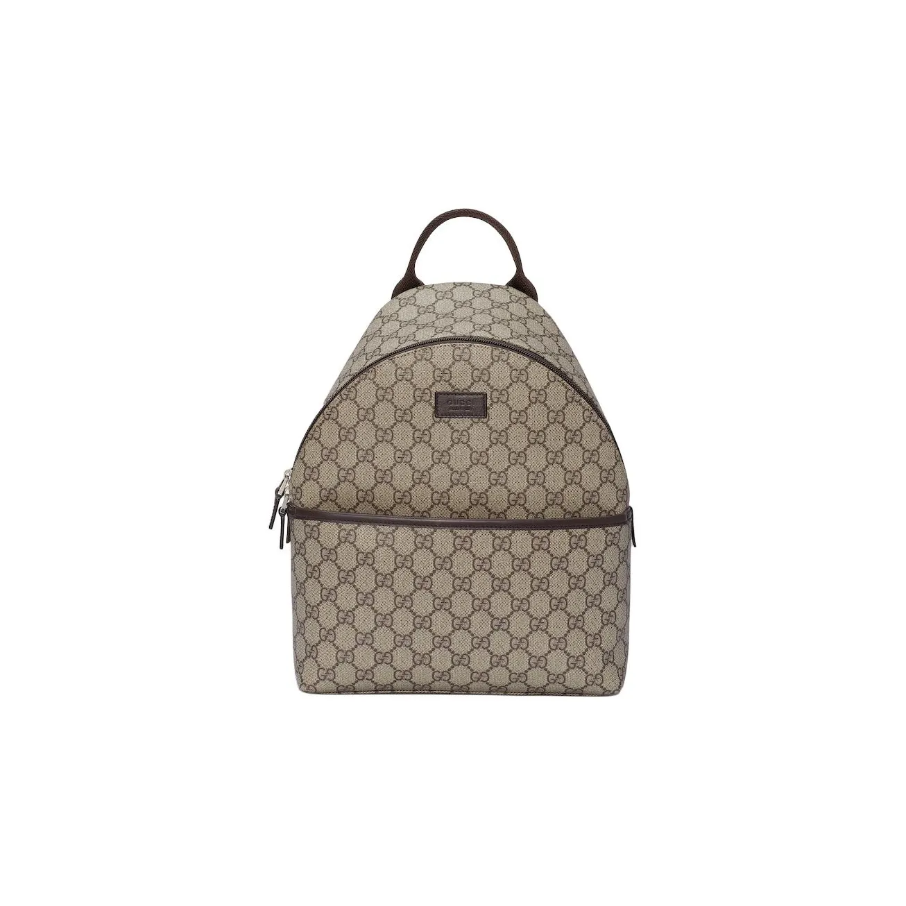 GUCCI Logo Patch Zip Up Backpack