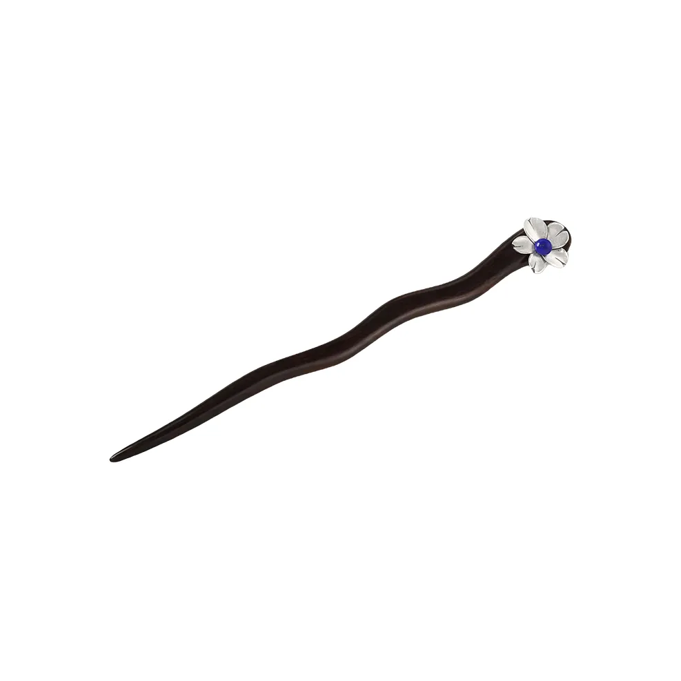Hot Real Silver Building 925 Sterling Silver Hairpins Women's Silver