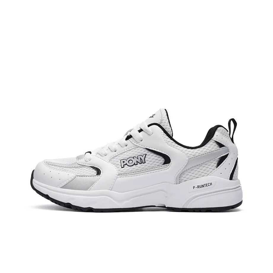 PONY Cushioning Breathable Low Top P RUNTECH Running Shoes Unisex White