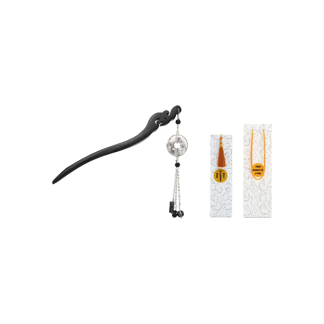 FREE RABBITⅡ Имитация Эбони Голова Шпильки для волос Женские