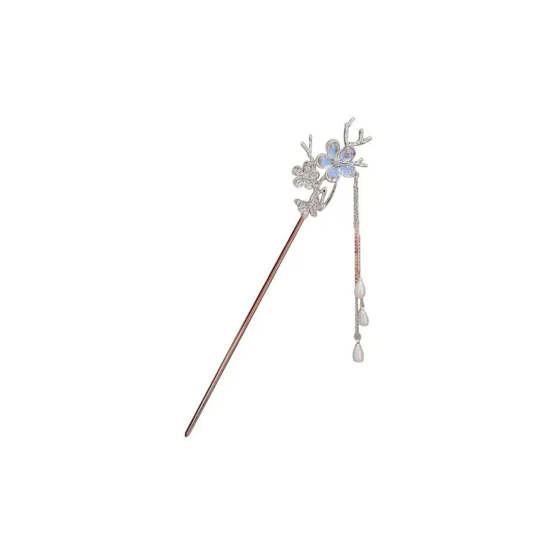 GIMK Double Life Butterfly Fringe Hairpin Women's