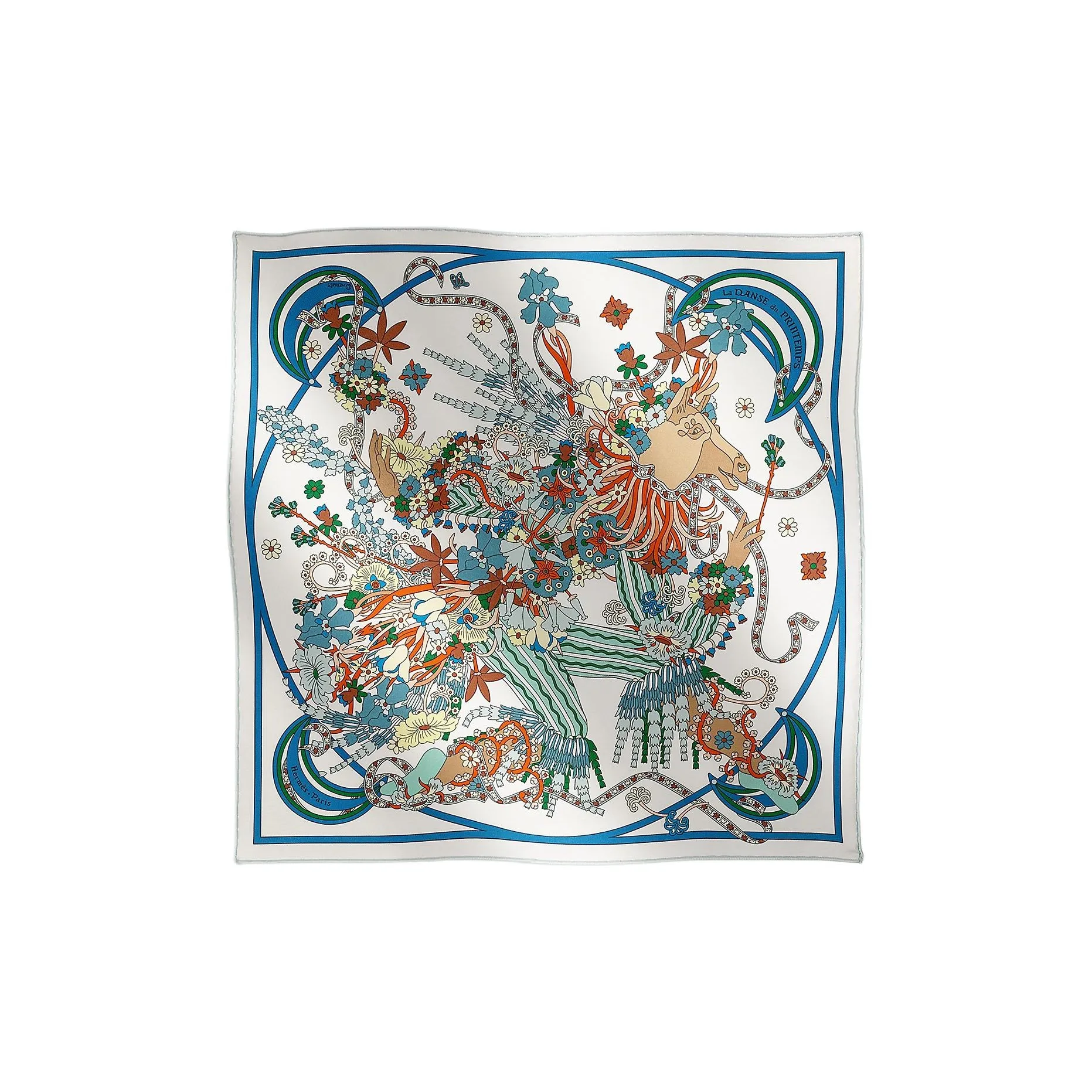 HERMES Шелковые шарфы для женщин многоцветные