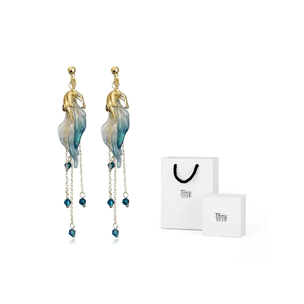 Shiban Сплав Нижняя заколка On Серьги Женские