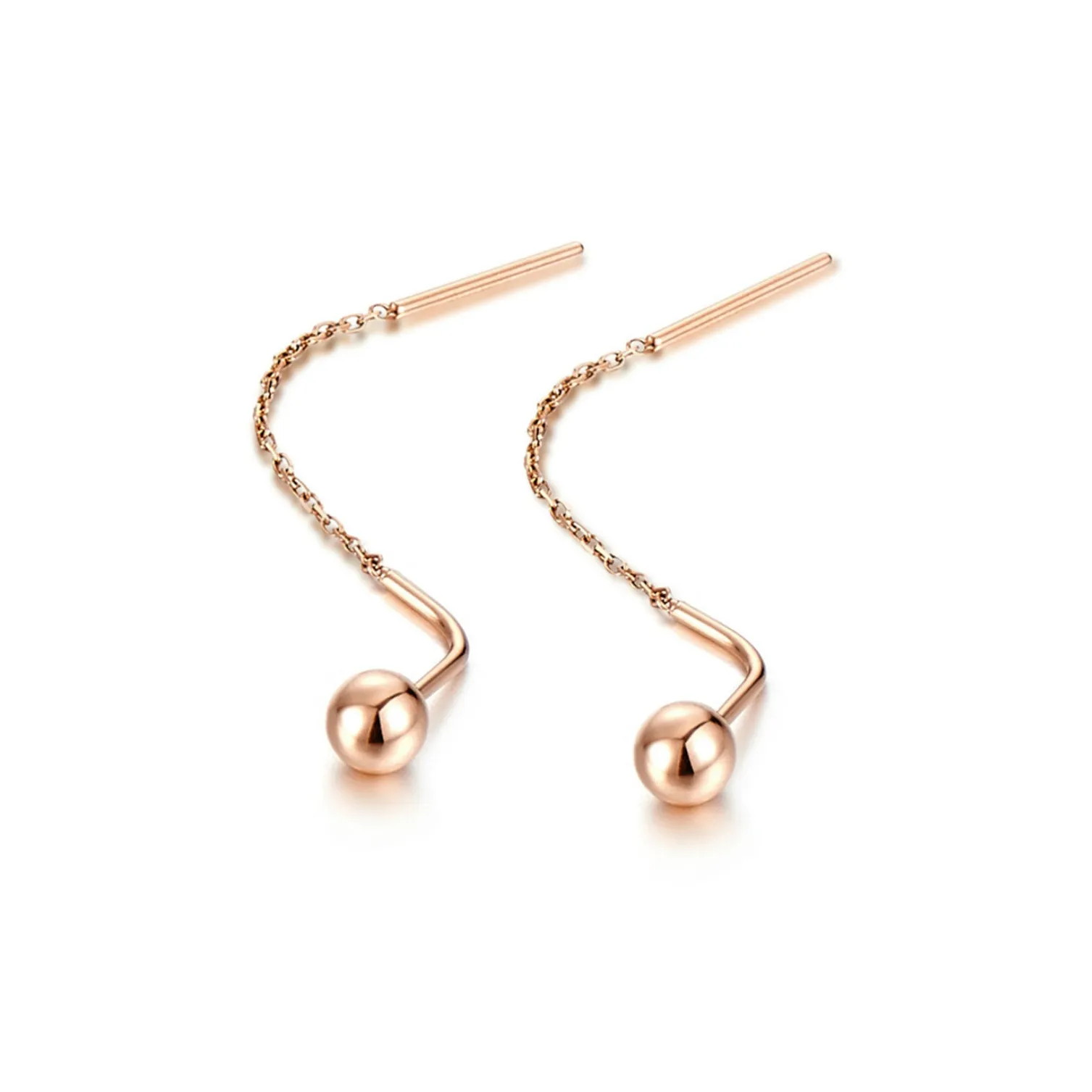 LUKFOOK JEWELLERY 18K Rose Gold Drop Earrings Women's