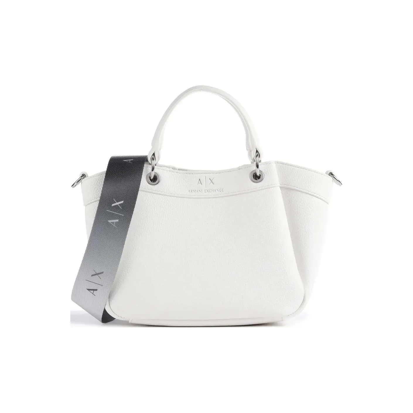 ARMANI EXCHANGEAE Synthetic Leather Tote Bag Shopping Bag Shoulder Bag Handbag Women's White