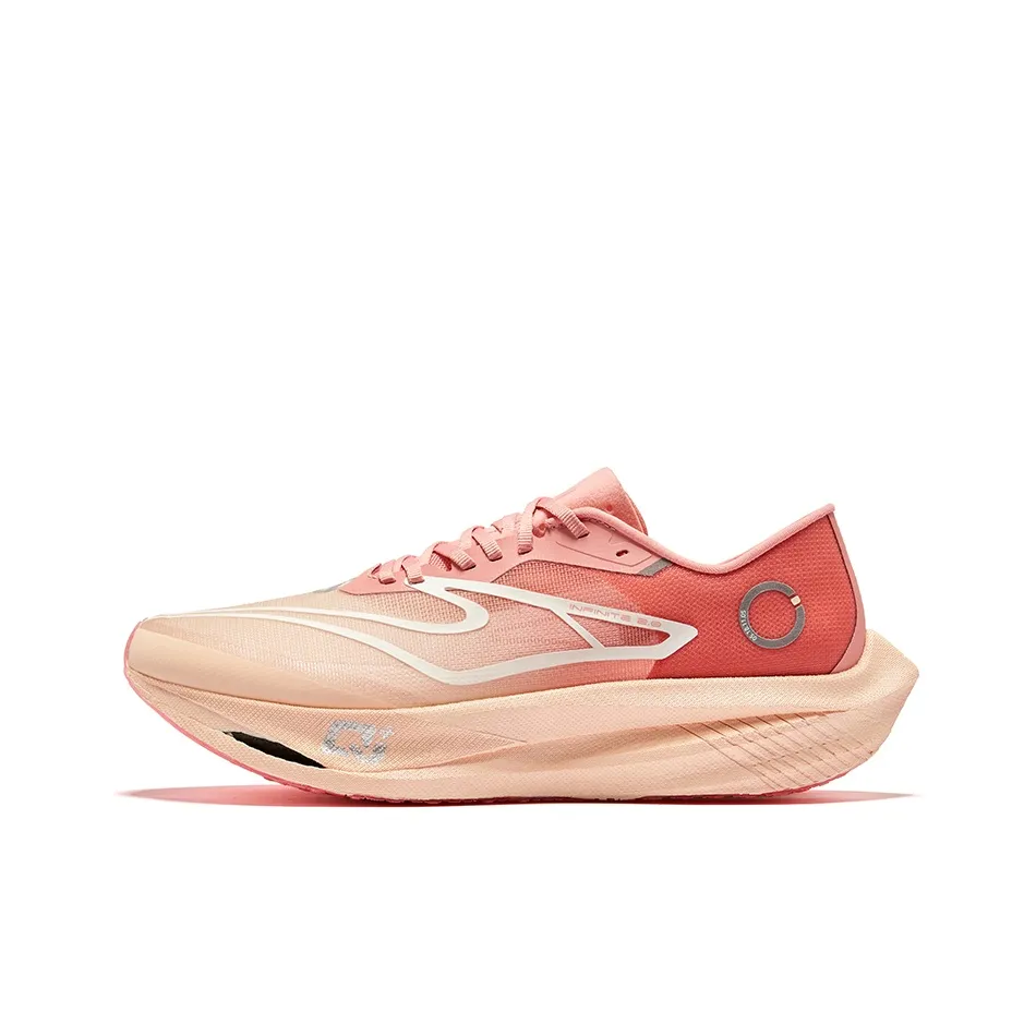 Erke Zhijing 2.0 Shock Absorbers Rebound Low Top Running Shoes Women's Peach Blossom Immortal
