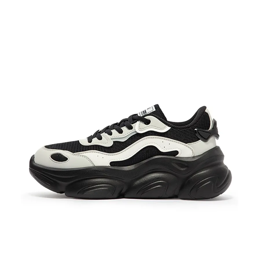 361° Moe Claws Anti Slip And Wear Resistant Breathable Low Top Casual Shoes Women's Black Gray
