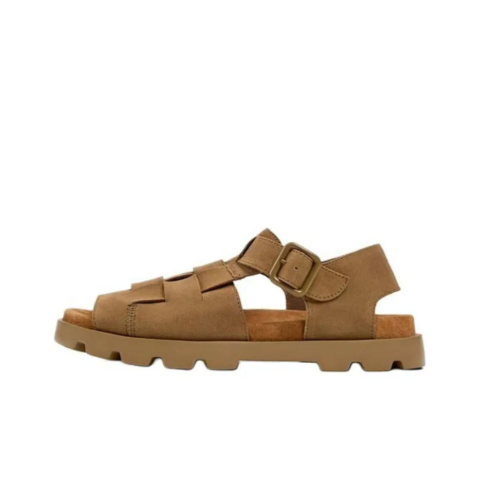 CAMPER Brutus Buckled Suede Sandals