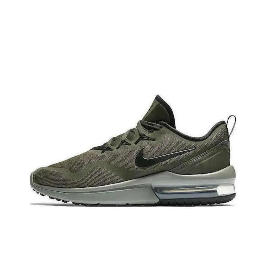 Nike Durable Breathable Low Top Running Shoes Men's Green