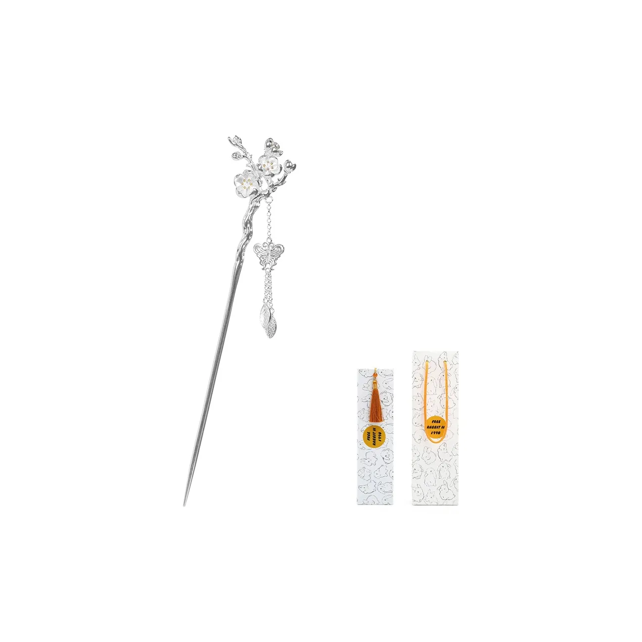 FREE RABBITⅡ Серебряный Покрытый Медные Шпильки для волос Женские