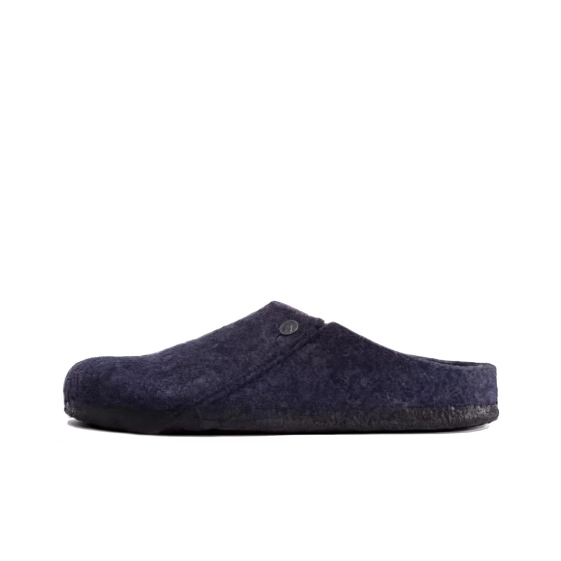 Birkenstock Zermatt Shearling Clog Wool Felt Dark Blue