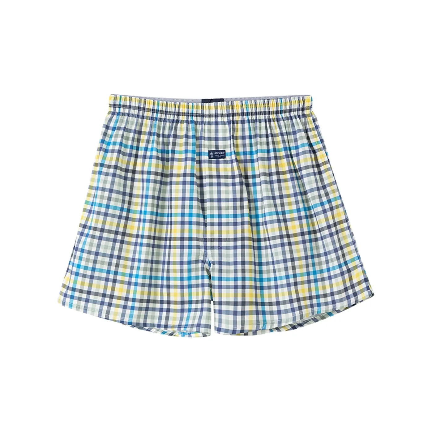 Jockey Мужское нижнее белье 1 упаковка Желтый и Синий Plaid