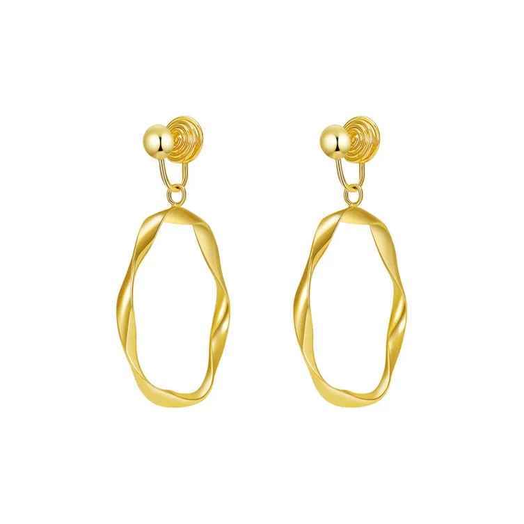 HMZ Сплав Clip ON Серьги Золотой Женские