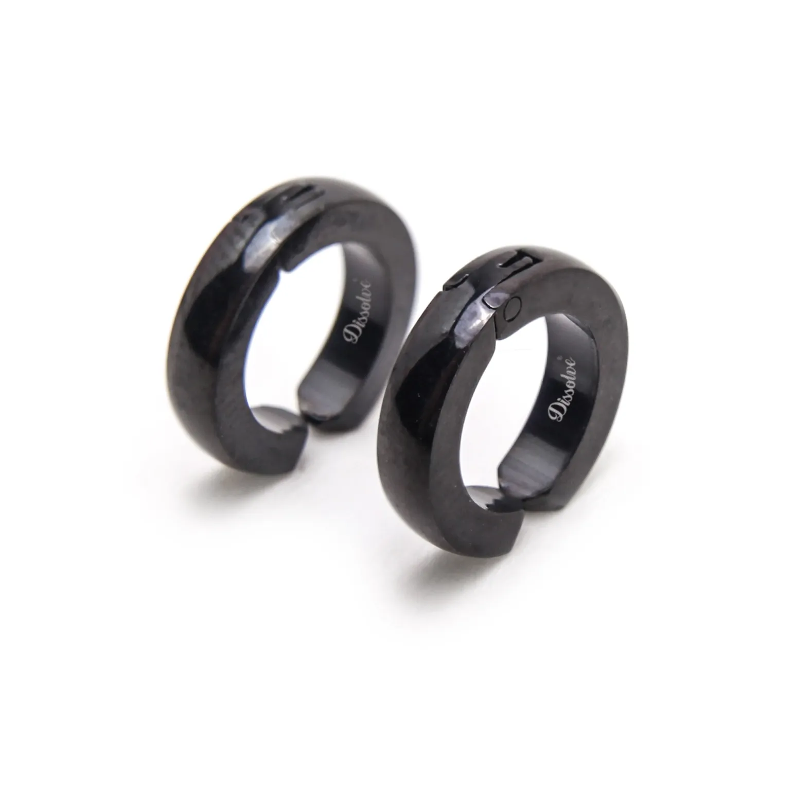 Растворение Титановая сталь Нижняя заколка Серьги On Унисекс