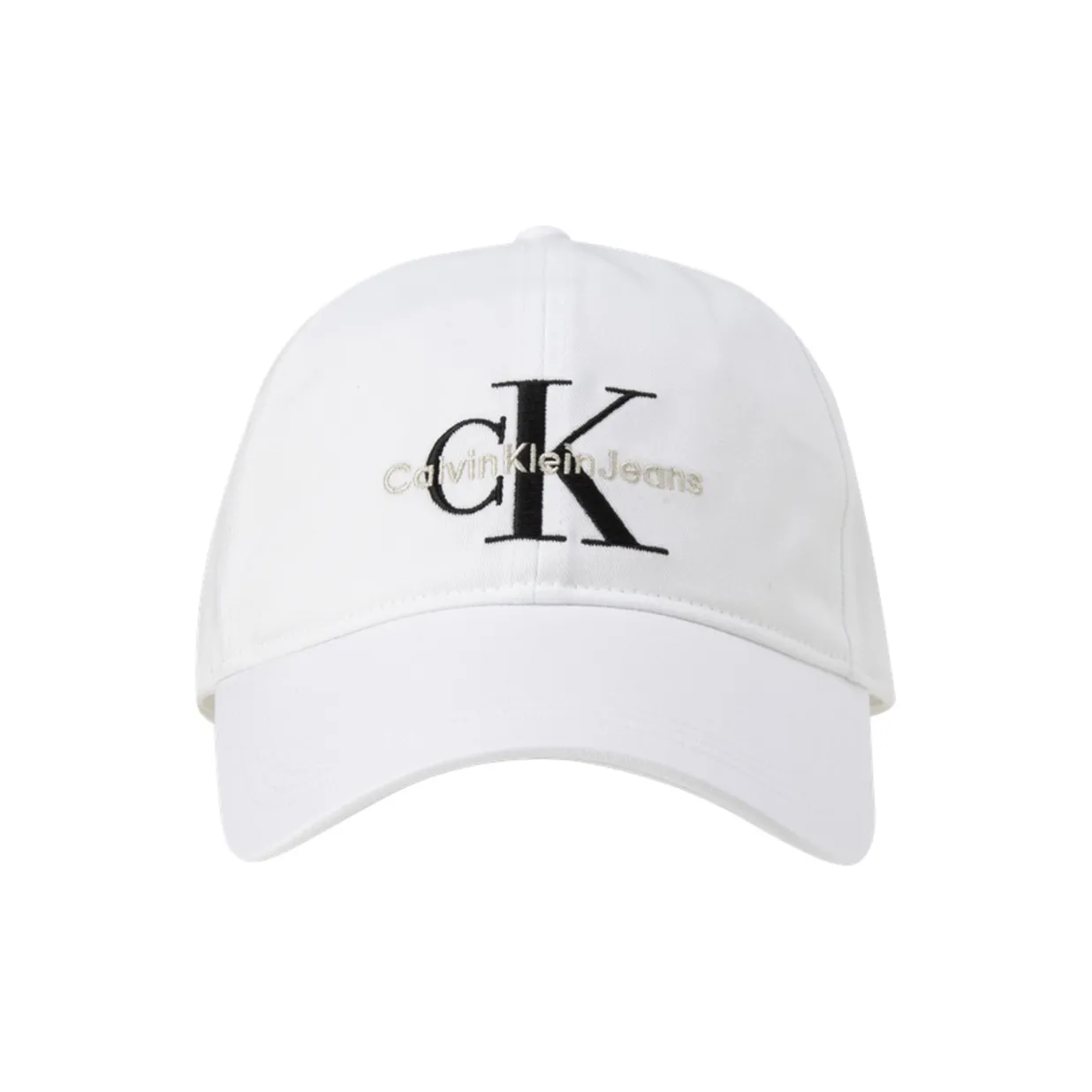 CK/Calvin Klein 100% Cotton Curved Brim Baseball Cap Unisex White