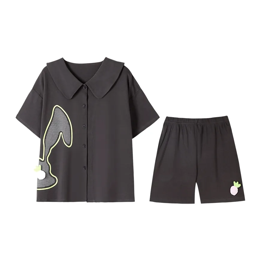 Tianmicat Pajama Set Women's Gray