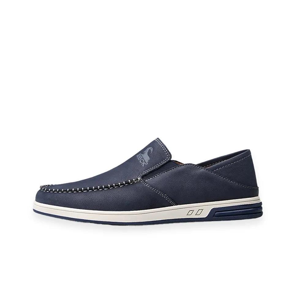 BECK Loafers Men's Blue, Beige