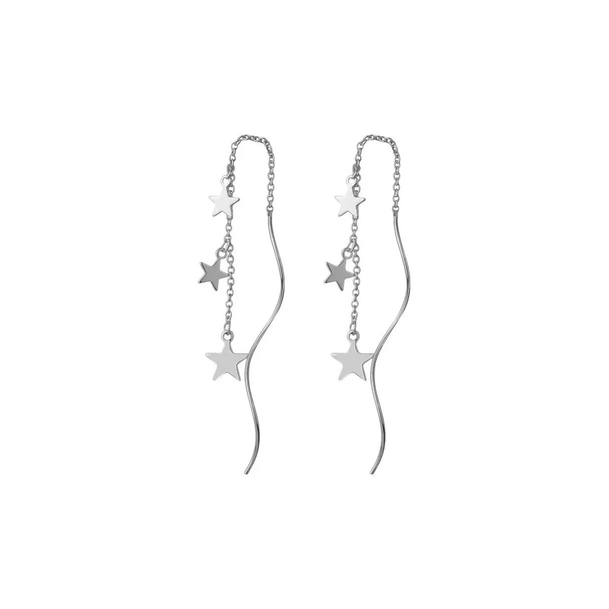 West Island Drop Earrings Women's Silver