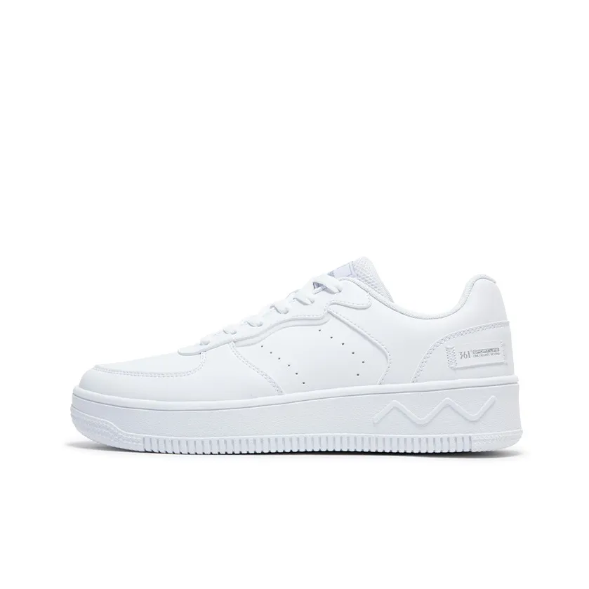 361° Air Force One Anti Slip Wear Resistant Low Top Skateboard Shoes Women's White Gray