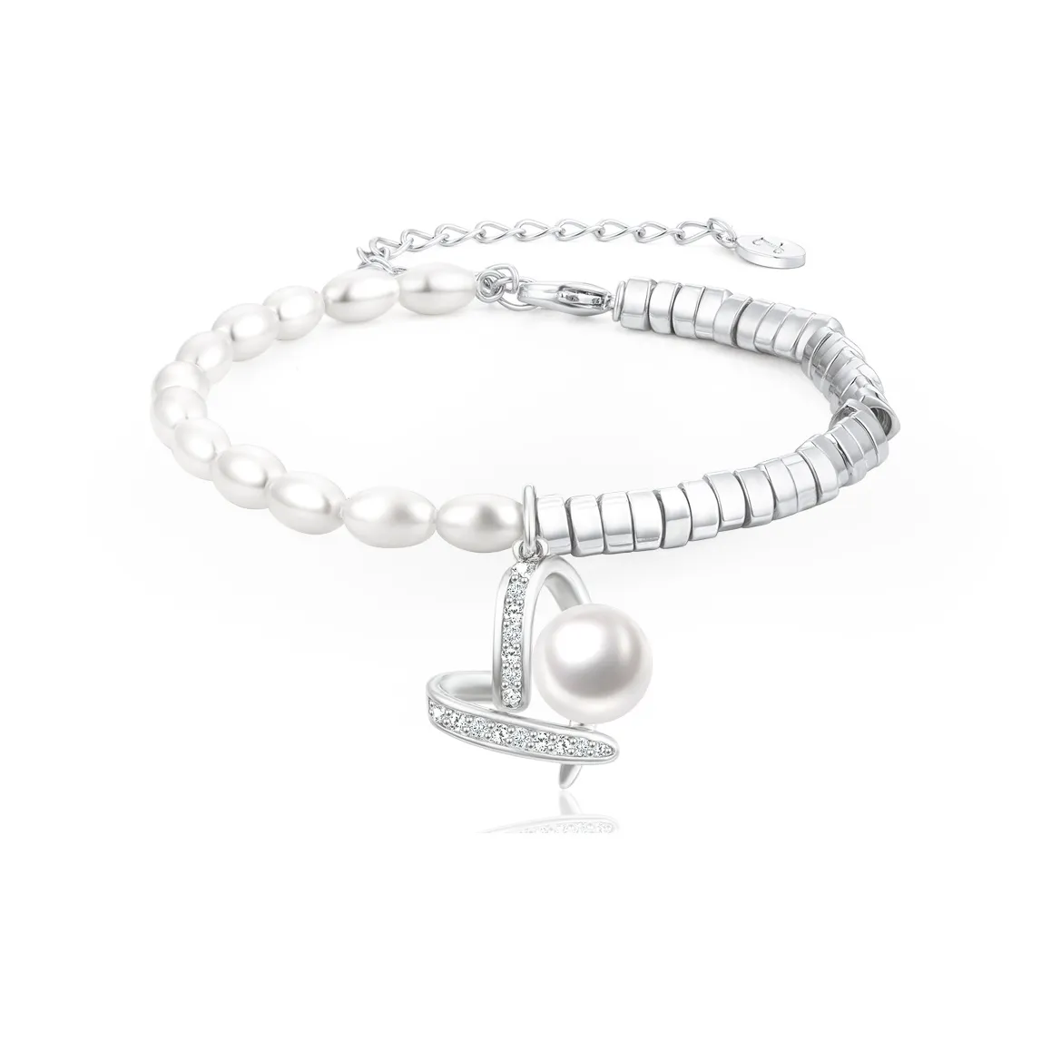 SIMPLE JOYS Браслеты из сплава с жемчугом женские