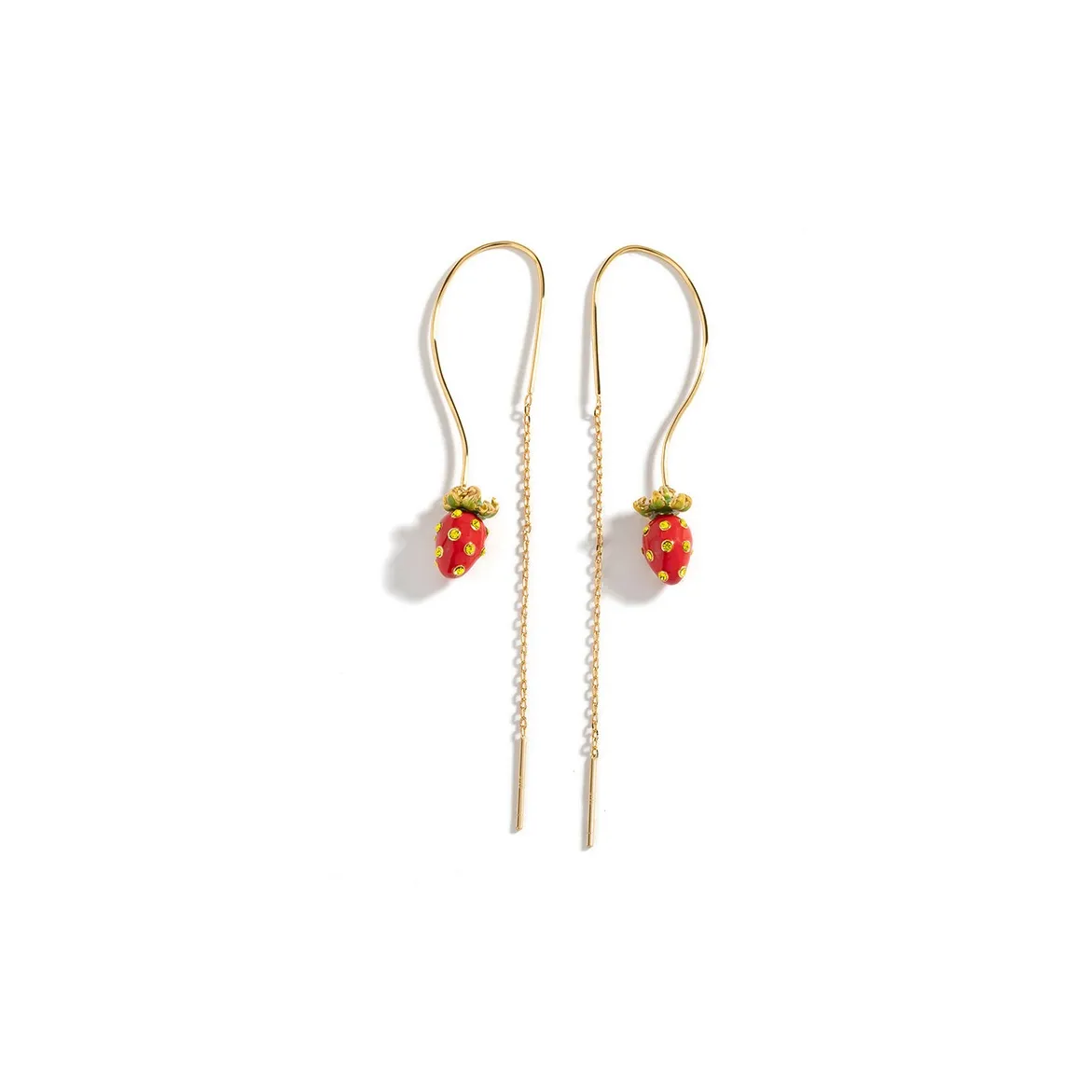 Fariya Серьги из меди с покрытием из 18-каратного золота женские