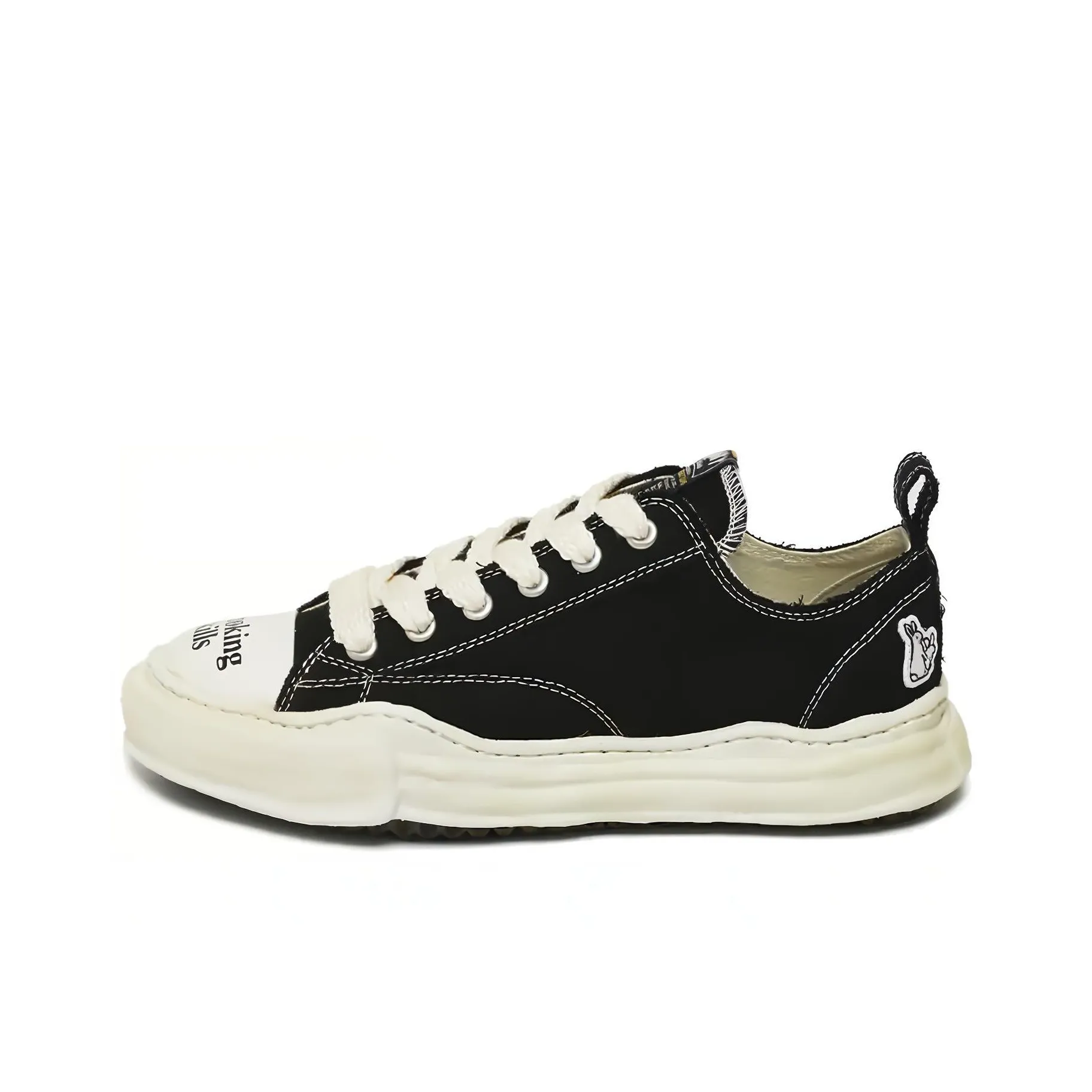 #FR2 X Atmos x MIHARA YASUHIRO Peterson Low-Top Skateboard Shoes Unisex Black White