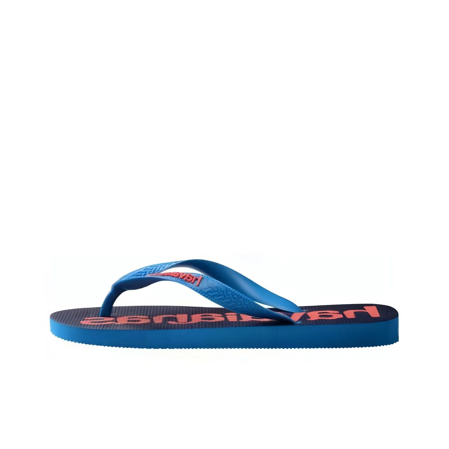 Havaianas TOP LOGOMANIA Flip Flops Low Heel Men's Black Blue Orange