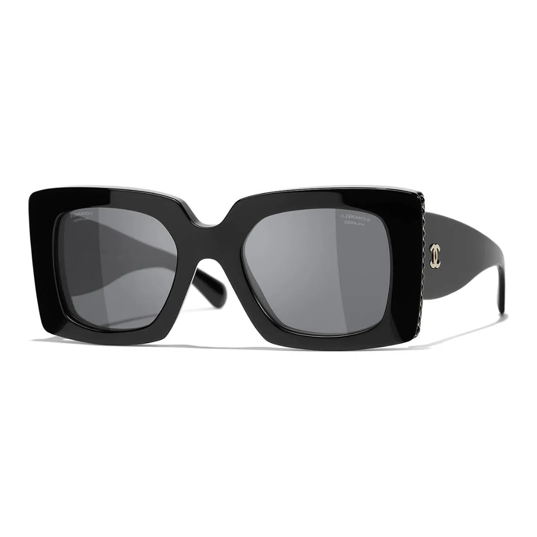 CHANEL Sunglasses Women's Black