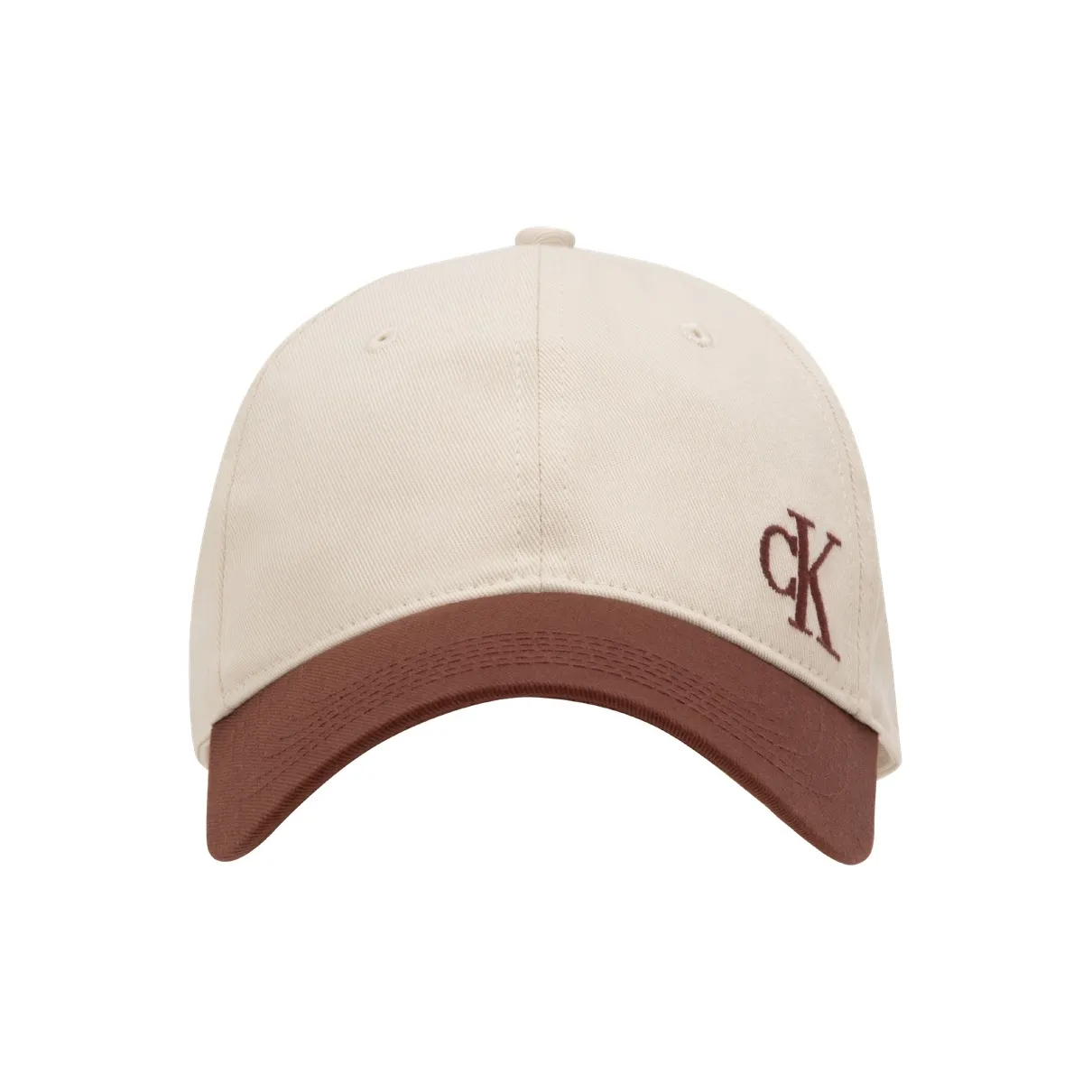 CALVIN KLEIN 100% Cotton Baseball Caps Unisex Caramel