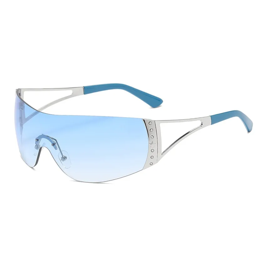 SOMAN Металл Нерегулярная форма Солнцезащитные очки Унисекс Серебряный Белый Металлический Золотой Розовый