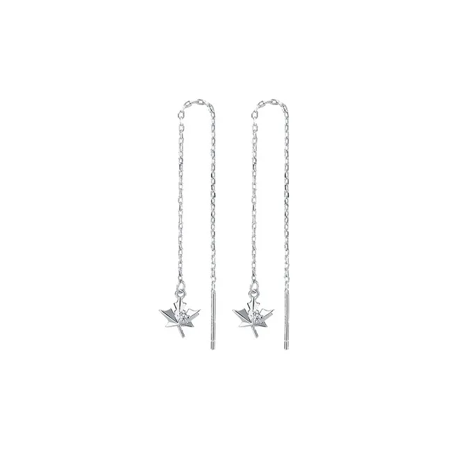LISM S999 Fine Silver Drop Earrings Women's