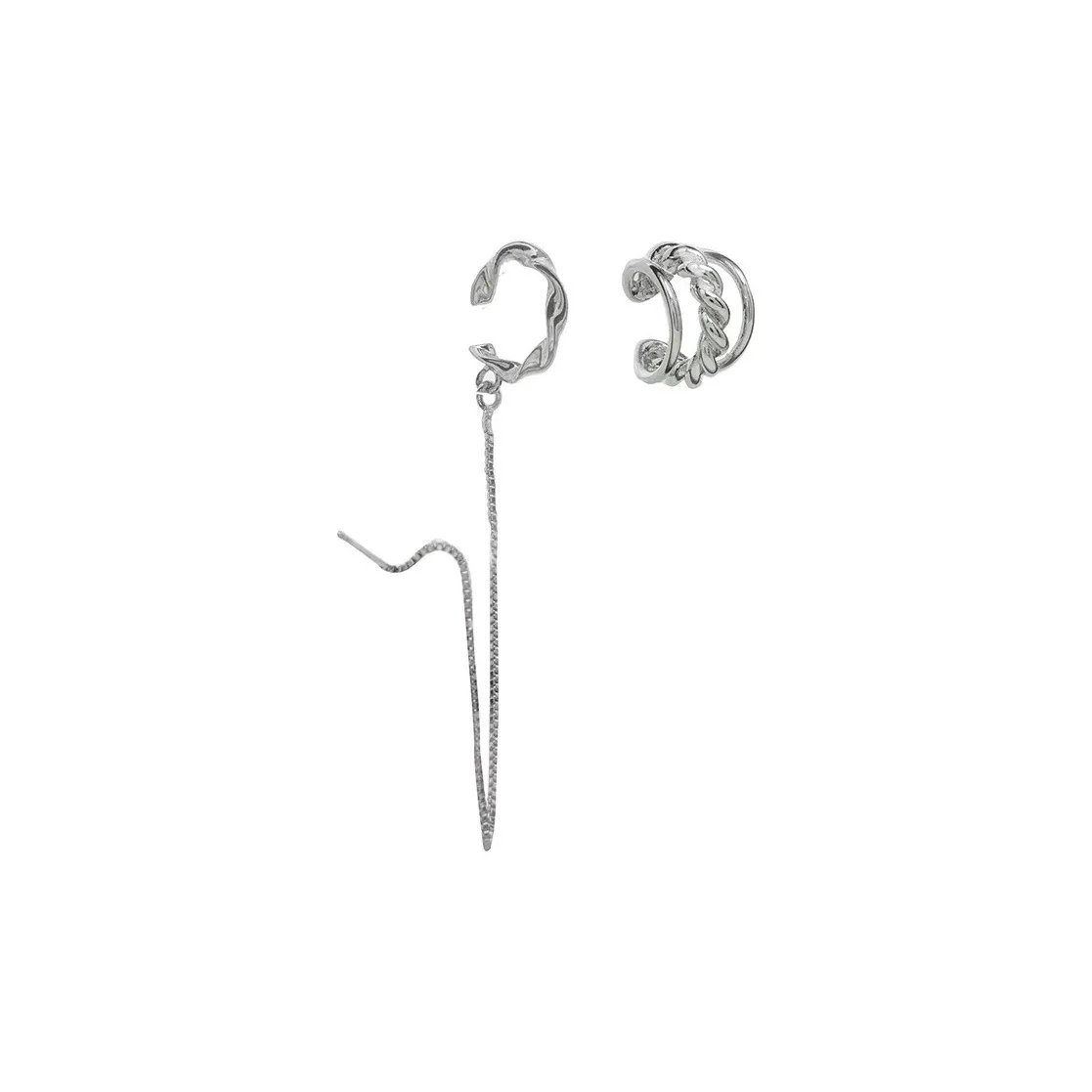 SUMIYAKI Золотой Покрытый Медный Нижняя Заколка Серьги On Унисекс