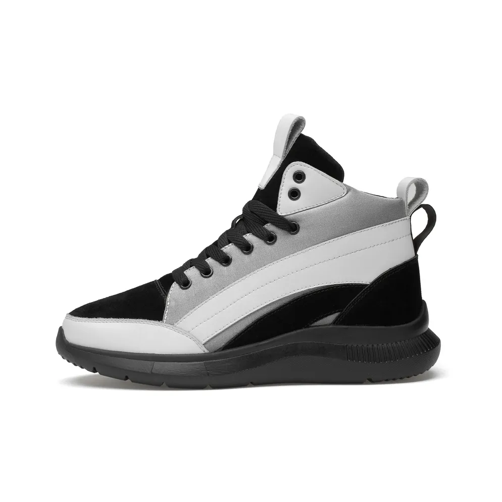 Mansion Bull Cushioning Height Increasing High Top Running Shoes Men's