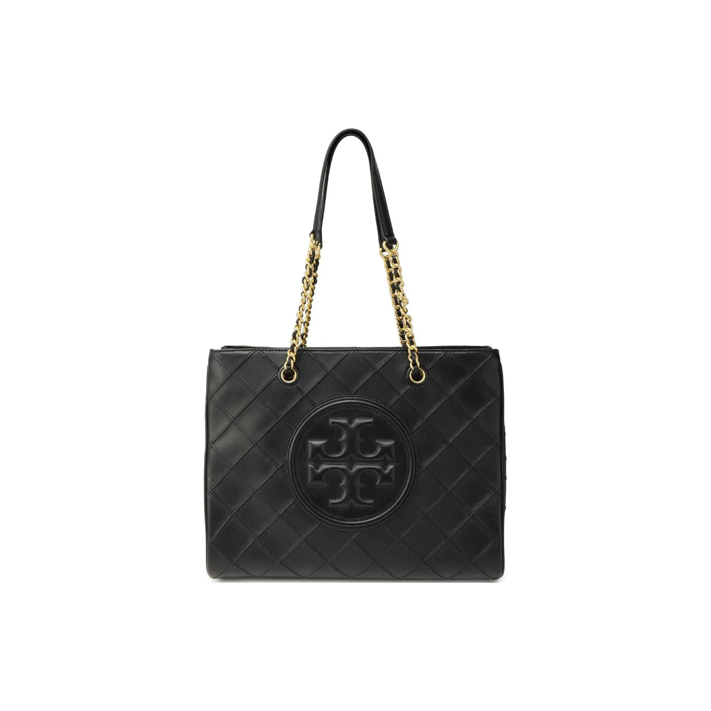 TORY BURCH Fleming Nappa Leather Tote Bag Shopping Bag Shoulder Bag Handbag Women's Black