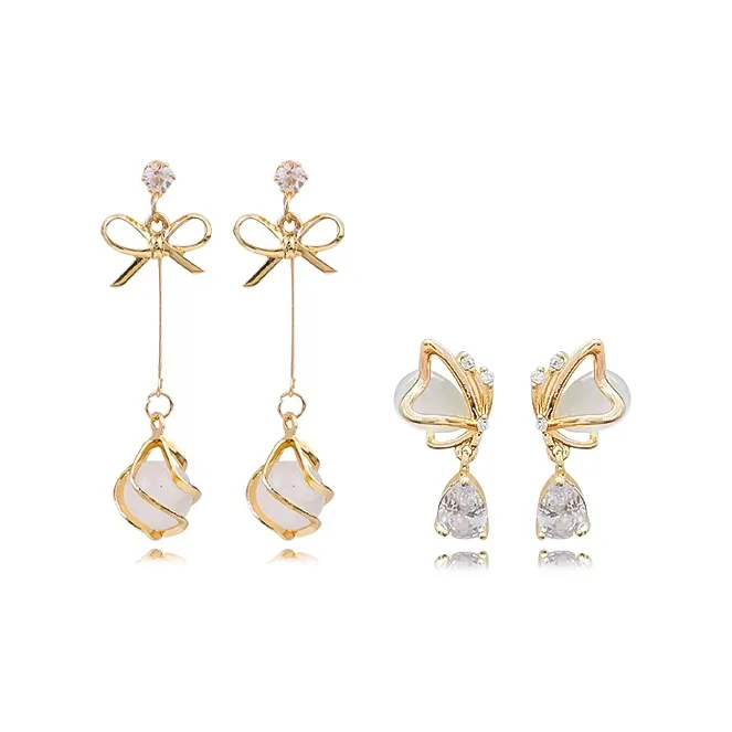 MUYAN Цветное стекло Сон Бабочка Drop Нефритовые Серьги-Кольца Женские