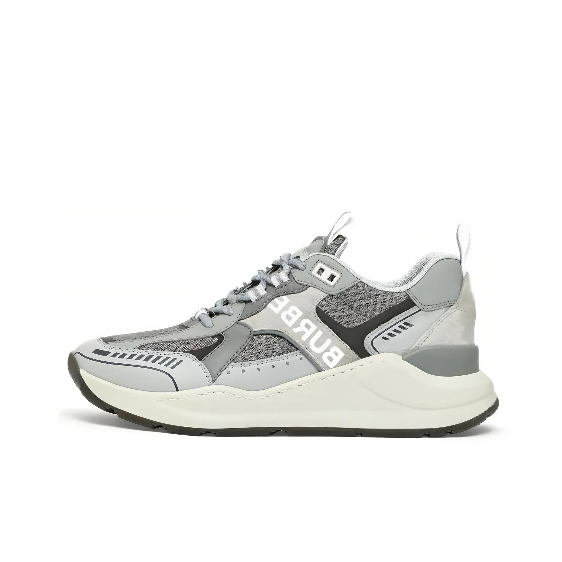 Burberry Slip Resistant Low Top Casual Shoes Women's Gray