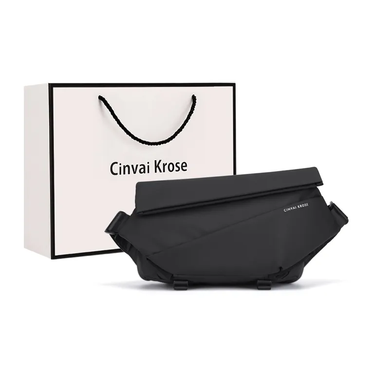 CinvaiKrose Нейлоновая сумка через плечо сумка-слинг курьерская сумка среднего размера мужская джинсовый синий черный серый