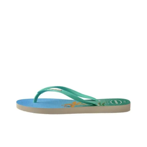 Havaianas Шлепанцы Зеленый синий Женские