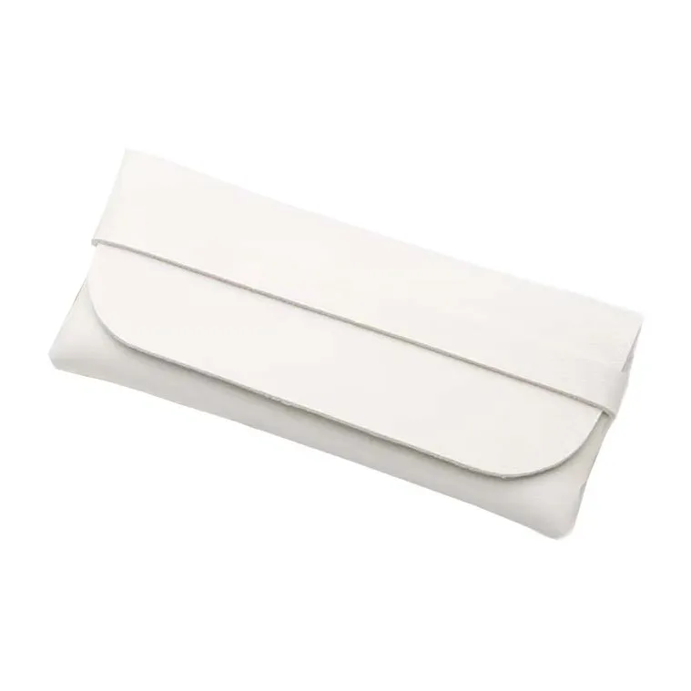 Boniu PVC Leather Eyeglass Pouch Trumpets Unisex Black White